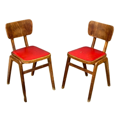 1103 - A set of 4 1950’s Mid Century kitchen chairs. (1)