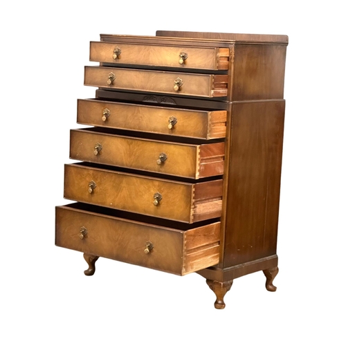 1118 - A 1950’s tallboy chest of drawers. 85x48x125cm (7)