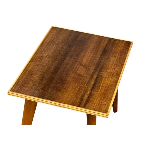 1127 - A Morris of Glasgow “Cumbrae” Mid Century walnut coffee table.  58.5x42x44cm (5)