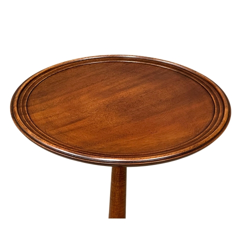 1187 - A tall good quality Georgian style mahogany pedestal wine table. 57cm (4)