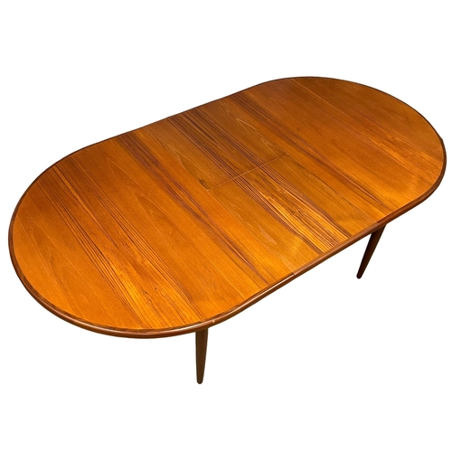 802 - A G-Plan Fresco Mid Century teak extending dining table designed by Victor Wilkins. Open 208.5x111.5... 