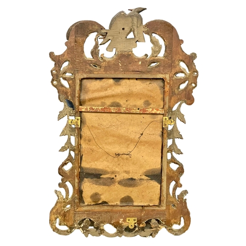 806 - A George III gilt framed wall mirror. Circa 1790-1810. 60.5x96cm