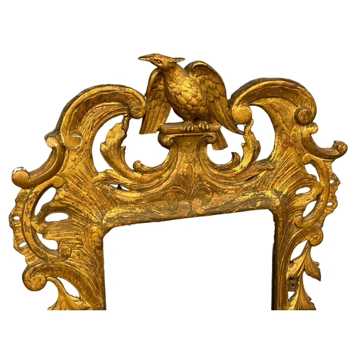 806 - A George III gilt framed wall mirror. Circa 1790-1810. 60.5x96cm