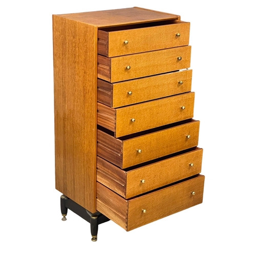 825 - A G-Plan Librenza oak Tallboy chest of drawers. E.Gomme. 60.5x41x128.5cm (12)