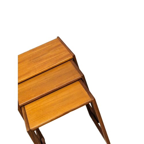 830 - A G-Plan Quadrille Mid Century teak nest of tables. (11)