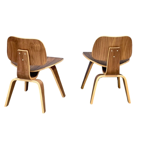 847 - 4 Charles Eames style “DCW” chairs. (2)