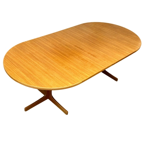 848 - A Swedish Mid Century teak 2 leaf extending dining table designed by Karl-Erik Ekselius for Joc Vetl... 