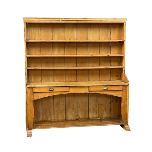 A Large Late 19th Century Irish Pine Kitchen Dresser 185x55x202cm 2   1100297392 PREVIEW.JPG