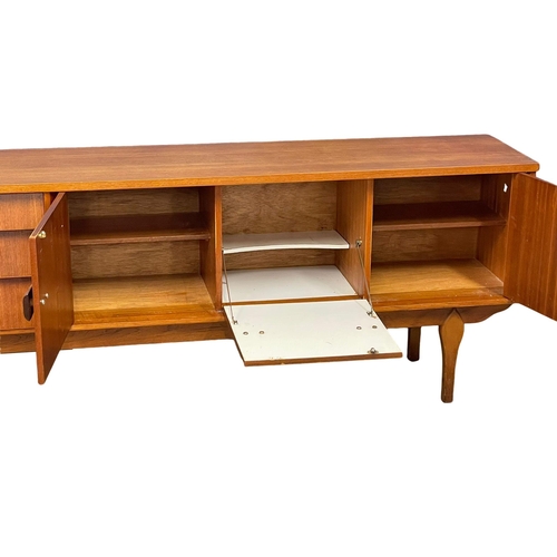 877 - A 1960’s Mid Century teak Long John sideboard by Jentique. 213x42x77cm (11)