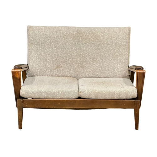 895 - A Mid Century 2 seater sofa. 1950-1960. 126.5cm (7)