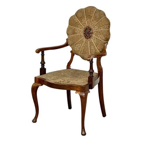 936 - A good quality Edwardian rosewood armchair
(1)