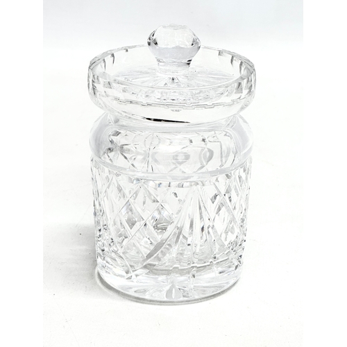 66 - 4 Waterford Crystal honey pots. 13cm