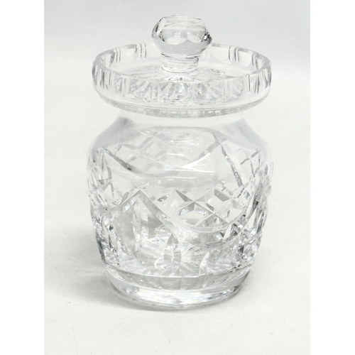 66 - 4 Waterford Crystal honey pots. 13cm