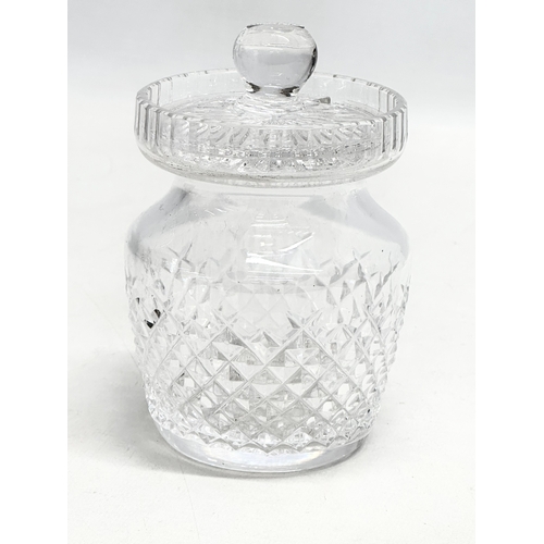 66 - 4 Waterford Crystal honey pots. 13cm