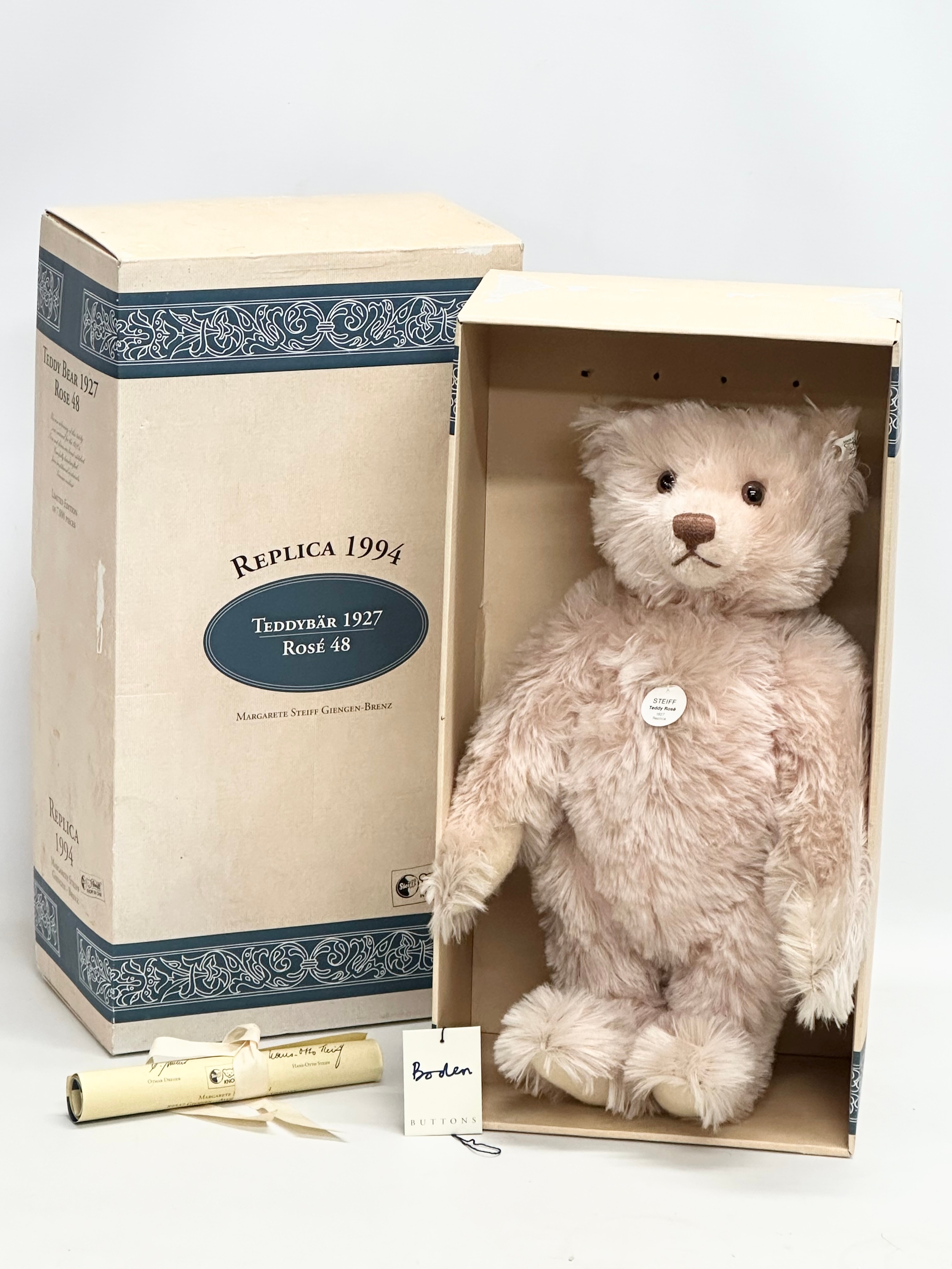 Steiff　テディーベアーteddy rose Steiff Rose Teddy Bear – Keillor's Teddy Bear Shoppe