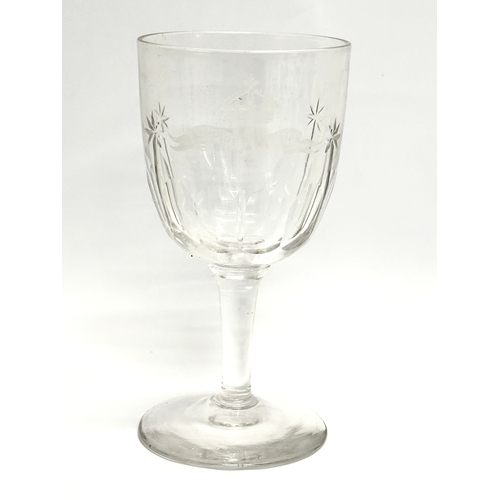 47 - A collection of early/mid 20th century crystal ships drinking glasses, a late 19th century Empire Th... 