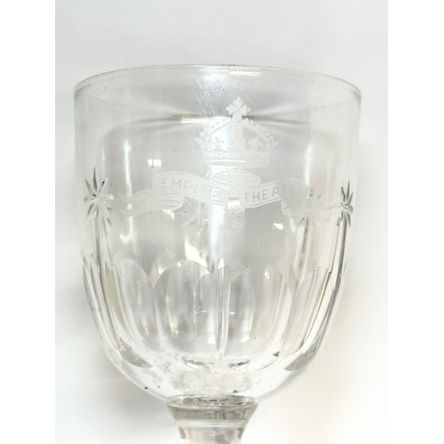 47 - A collection of early/mid 20th century crystal ships drinking glasses, a late 19th century Empire Th... 