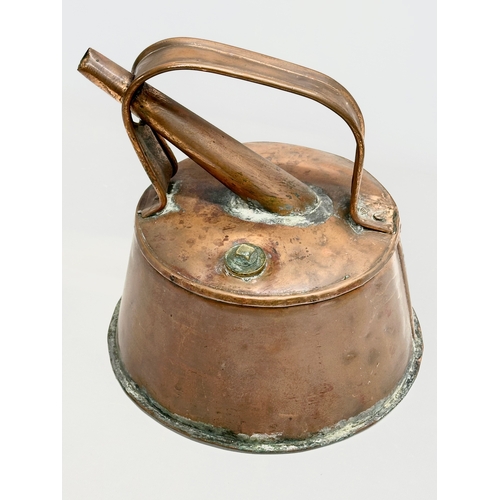 61 - 2 Victorian Bronchitis kettles. 26x43cm