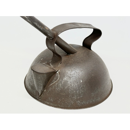 61 - 2 Victorian Bronchitis kettles. 26x43cm