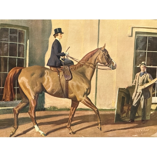 10 - An early 20th century Sir Alfred Mannings signed print. Our Mutual Friend the Horse. 78x66cm