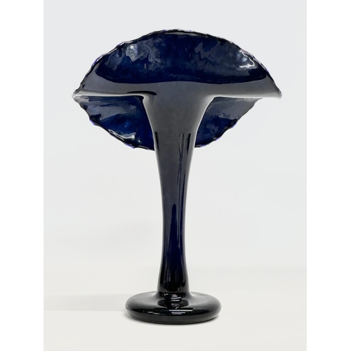 11 - An Okra iridescent Jack in the Pulpit vase designed by Richard Golding. 1993. Number 200. 21x29cm