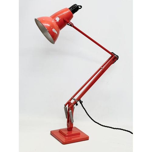 91 - The Anglepoise Lamp. A 1960’s Herbert Terry red anglepoise lamp. Herbert Terry & Sons LTD.