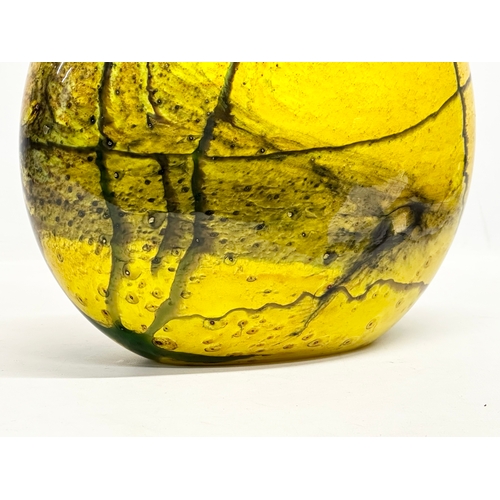 96 - A Mid Century Modern Balkan Art Glass vase. 27x8x24cm