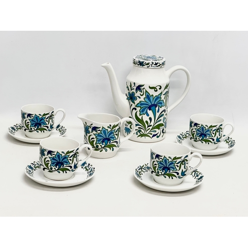 98 - A 1960’s Mid Century ‘Spanish Garden’ coffee set designed by Jessie Tait for Mid Winter.