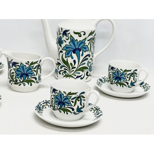 98 - A 1960’s Mid Century ‘Spanish Garden’ coffee set designed by Jessie Tait for Mid Winter.