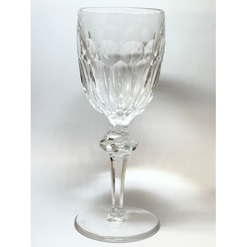 117 - A set of 5 Waterford Crystal ‘Curraghmore’ claret wine glasses. 15cm