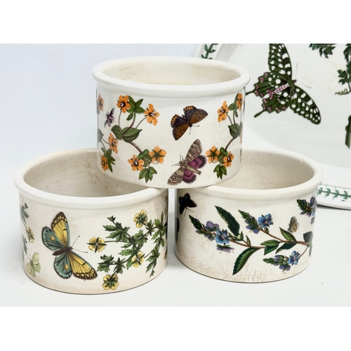 120 - 12 pieces of Portmeirion ‘The Botanic Garden’ dinner ware. 8 serving platters 33x23cm. 3 sugar bowls... 