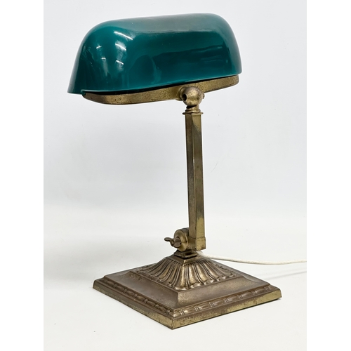 25 - An early 20th century H.G. McFaddin & Co ‘Emeralite’ bankers desk lamp. 1916. No.8734. New York. 17.... 