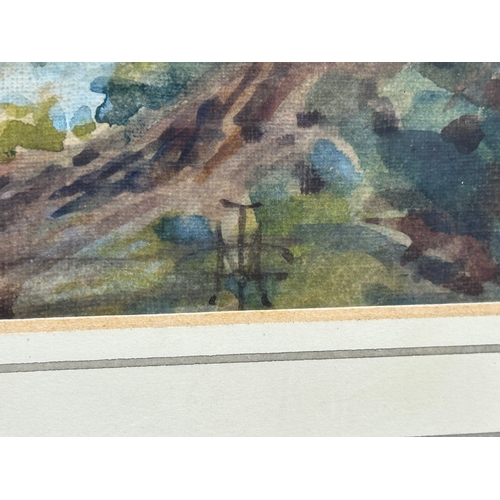 148 - A signed Chinese watercolour. 31.5x25cm. Frame 47x40cm