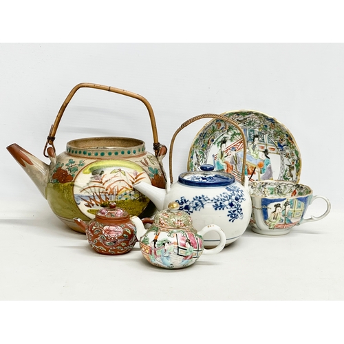 154 - A collection of 19th and early 20th century Chinese pottery.