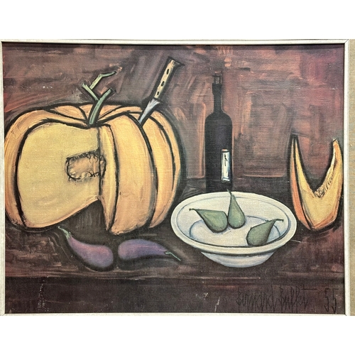 136 - A Mid Century print ‘Melons and Pears’ by Bernard Buffet. 82x66cm