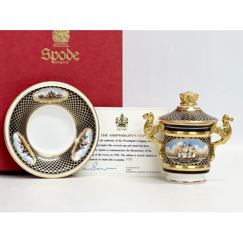 203 - A Limited Edition Spode ‘The Shipwright’s Cup’ with box. 198/500.