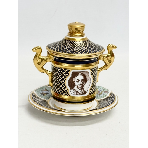 204 - A Limited Edition Spode ‘Armada Cabinet Cup and Stand’ with box. 190/500.