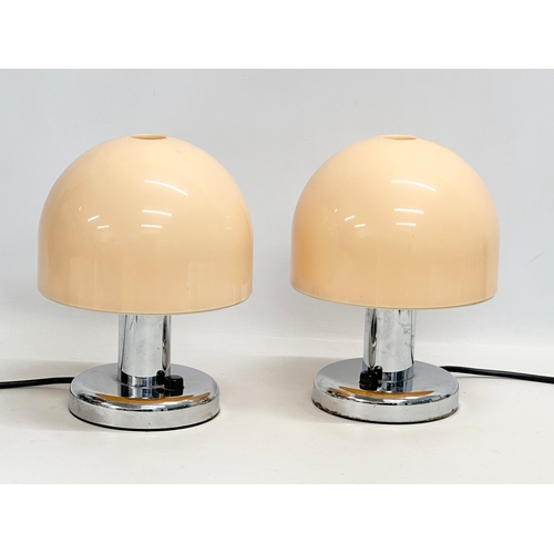 141 - A pair of 1970’s Mid Century Mushroom lamps by Prova. 19x24cm