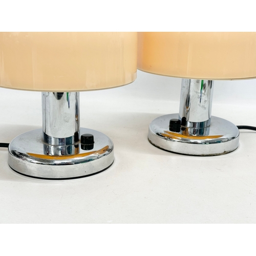 141 - A pair of 1970’s Mid Century Mushroom lamps by Prova. 19x24cm