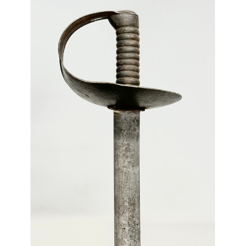 162 - A 19th century British Naval officers sword. 87cm