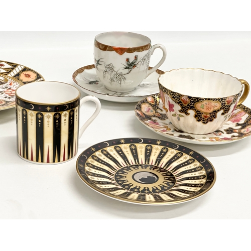 231 - A collection of cups and saucers. Royal Worcester ‘Celebration’ 2001 Collection 250th Anniversary. 2... 