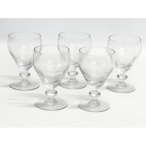 234 - A collection of early 20th century drinking glasses. 10 1920’s French liquor/sherry glasses 11cm. 3 ... 