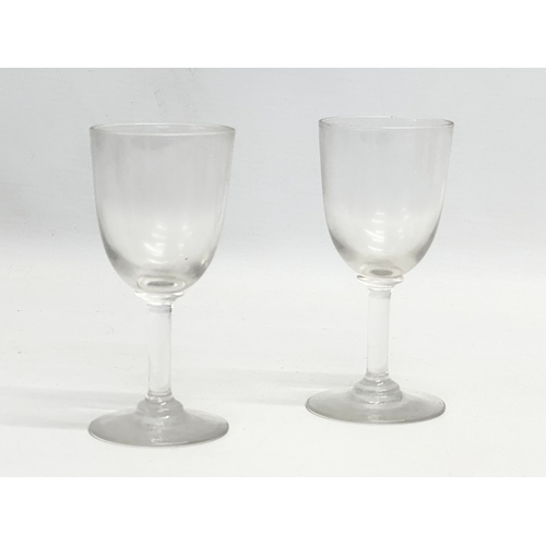 234 - A collection of early 20th century drinking glasses. 10 1920’s French liquor/sherry glasses 11cm. 3 ... 