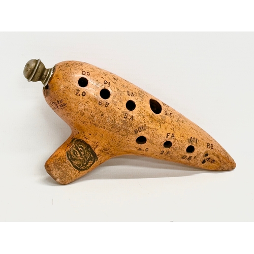 212 - An early 20th century Mezzetti Ocarina instrument. Paris, France.