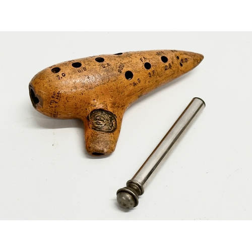 212 - An early 20th century Mezzetti Ocarina instrument. Paris, France.