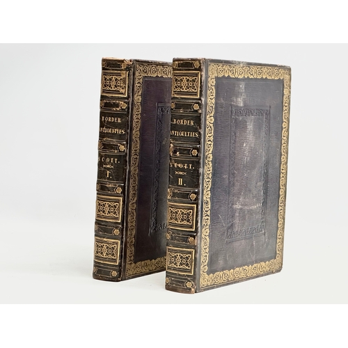 223 - 2 19th century Border Antiquities books. Scott I and Scott II.