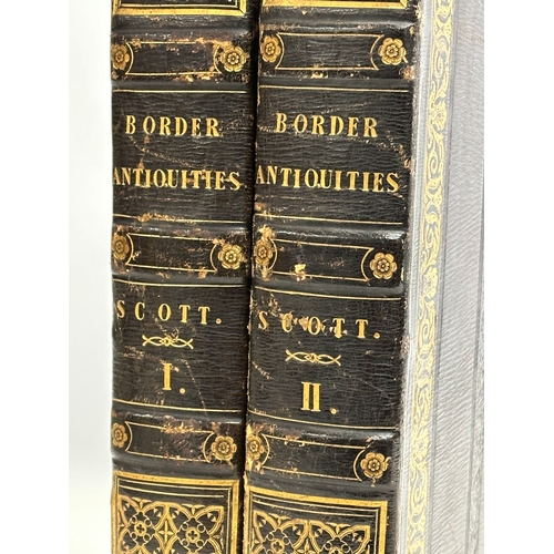 223 - 2 19th century Border Antiquities books. Scott I and Scott II.