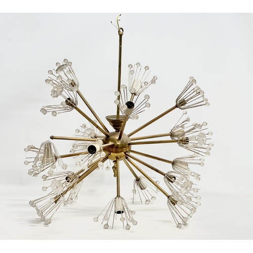 145A - A 1970’s Mid Century ‘Snowflake’ light fitting designed by Emil Stejnar for Rupert Nikoll. 66x67cm