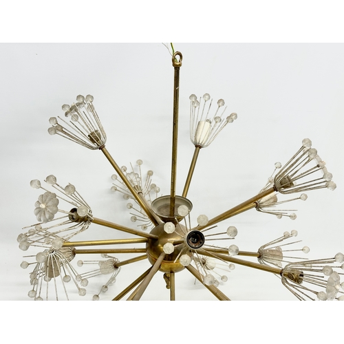 145A - A 1970’s Mid Century ‘Snowflake’ light fitting designed by Emil Stejnar for Rupert Nikoll. 66x67cm