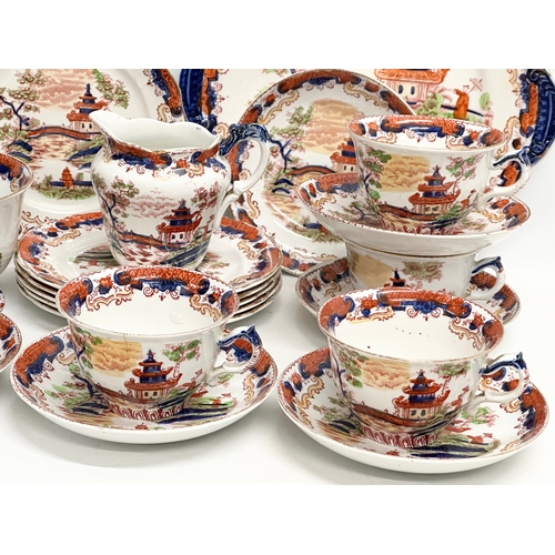 256 - A 20 piece early 20th century Ford & Sons ‘Geisha’ Chinese style tea service. Circa 1902.